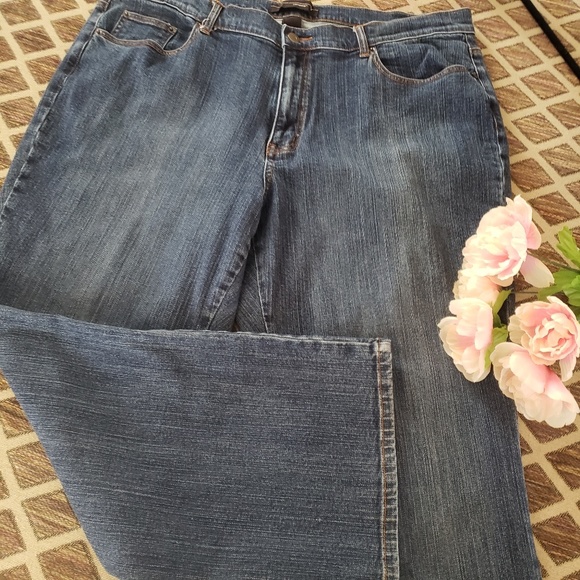 VENEZIA WOMENS STRETCH JEANS 22 PETITE - Picture 2 of 8